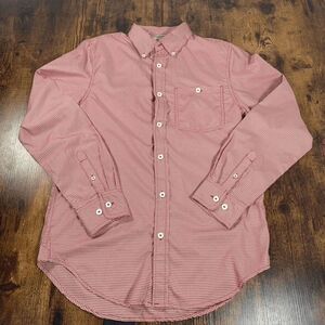 Mountain Khakis Button Down Shirt Long Sleeve‎ Red Geo Print Mens Size Small